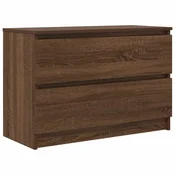 Vidaxl TV omarica rjav hrast 80x35x54 cm inženirski les