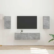 vidaXL 2 pcs Betonsko siva