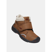Brown Childrens Leather Winter Shoes Keen
