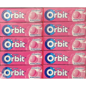 Žvečilne žvečilke Wrigleys Orbit Bubblemint 30 kosov x 14 g karton