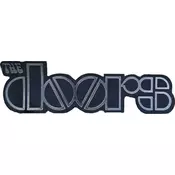 The Doors Chrome Logo Našitek za šivanje 28 x 90 mm