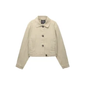 Pull&Bear Prehodna jakna pesek