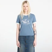 Majice Carhartt WIP W S/S Reminiscing Ringer T-Shirt Velvet Blue XS