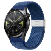 BStrap Elastic Nylon 2 pašček za Huawei Watch GT/GT2 46mm, cold blue