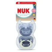 NUK duda varalica - silikon First Choice Classic Day & Night 6-18 m, 2 kom sort. 10176380