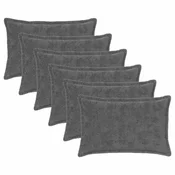 vidaXL Prevleka za blazino 6 kos HOUTEN Temno siva 30 x 50 cm