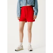 Red Bull Racing x Pepe Jeans za ženske. RL800008 Kratke hlače s plišastim nastavljivim pasom rdeče barve (XL), Rdeča, Pr
