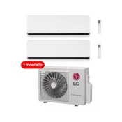 LG klimatska naprava z montažo dvojček Deluxe AI AIR MU2R17.U13 + H12S1DA + H09S1DA, 4,7kW