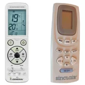 General SINCLAIR AMC-14Aa - luxurious backlit remote control