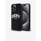 DKNY DKNY Liquid Silicone White Printed Logo MagSafe - ohišje za iPhone 12 / iPhone 12 Pro (črno)