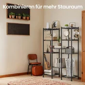 Songmics Kopalniška polica 30x30x1235 cm Črna