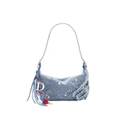 Desigual Torba za čez ramo moder denim