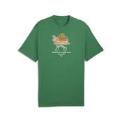 PUMA Junior Varsity I Relaxed Basketball Tee Men, Sports, Archive Green, XS