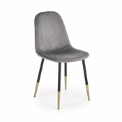 Halmar Jedilni stol K379 - sivo/črn