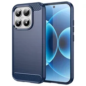 TPU gel maska Brushed Carbon za Xiaomi 17 - plav