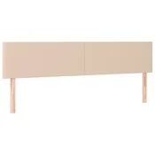 Vidaxl Posteljno vzglavje kapučino 160x5x78/88 cm umetno usnje