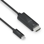 NON IS2201-010 video kabel USB-C na HDMI, 1 m, črn