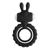 Vibracioni prsten sa zecjim ušima (rabbit) CRNI