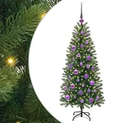 Vidaxl Umestno božično drevo med 150 LED Zelena 120 cm PE in PVC