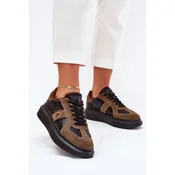 BIG STAR SHOES Leather Womens Platform Sneakers Big Star By Daniel Lopez