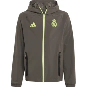 ADIDAS PERFORMANCE Sportska jakna Real Madrid Tiro 25 Competition Vis Tech Travel antracit siva / jabuka