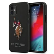 US Polo U.S. Polo Assn. Polo Embroidery ovitek za iPhone 12 mini 5.4 - črn
