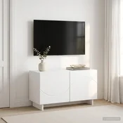 vidaXL TV stojalo 60 x 34.5 x 40 cm Bela Konstruiran les