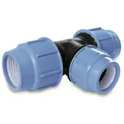 shumee PE T-kos 90-75-90 mm modro tesnilo PN10