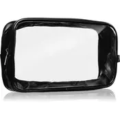 Notino Travel Collection Cosmetic bag prozorna kozmetična torbica L Black 1 kos