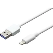 mobilNET Podatkovni kabel USB - Lightning, 2A, 2m, Eko embalaža, Bela