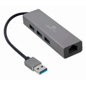 GEMBIRD USB 3.0 AM Gigabit network adapter A-AMU3-LAN-01 sivi