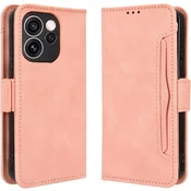 GS Preklopni ovitek za Oppo Reno 15 F/15 FS, reža za kartico, roza