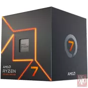 AMD Ryzen 7 7700, 8 Cores (3.8GHz/5.3GHz turbo), 16 Threads, 8MB L2 cashe, 32MB L3 cache, 65W TDP, Radeon Graphics, AMD Wraith Prism cooling