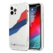 Bmw Ohišje BMW Motorsport Tricolor za iPhone 12 Pro Max - prozorno