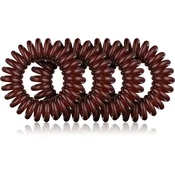 BrushArt Brown Hair Elastics 4pcs
