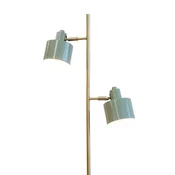 Stoječa svetilka Dyberg Larsen Ocean, olivna, višina 160 cm, 2-kraka. - Dnevna soba/jedilnica - Skandinavski - olivna, medeninasta - Kovina