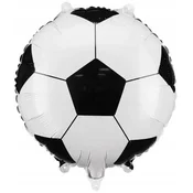 Folijski balon nogometna žoga 35 cm – črno-bel za helij in zrak