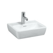 H8119510001041 Laufen Pro 45 x 34 cm pravokotni stenski keramični umivalnik z odprtino za armaturo