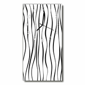 tulup.si Steklena navpična ura Art zebra barvne črte 30x60 cm