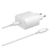 SAMSUNG mrežni punjač, Type-C priključak, 65 W, PD brzi punjač + Type-C kabel, BIJELA EP-TA865