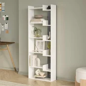 HANAH HOME Polica za knjige Palermo White Anthracite