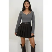Trend Alacati Stili Ženska bluza Alc-X14791, Siva