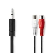 Audio Kabel | 3.5mm M – 2x RCA Ž | 0.20 m | Box Pack | NEDIS