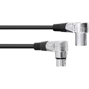 Omnitronic Omnitronic 30220630 XLR priklučni konektor [1x XLR vtič 3-polni - 1x XLR vtičnica 3-polna] 1.50 m črna, (20427893)