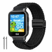 Pašček za pleteno uro Garett Kids Essa GO 4G 20 mm črne barve