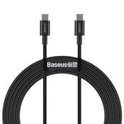 BASEUS Vrhunski USB-C kabel - USB-C brzo punjenje 100W 5A 2m - crni