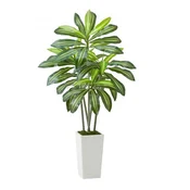 VEVOR Umetno drevo dracena 1524 cm belo notranja uporaba