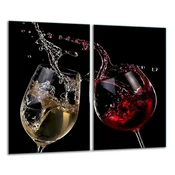 shumee STEKLENA REZALNA DESKA 2x 30x52 VINO