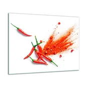shumee Steklena zaščitna plošča ZA štedilnik 60x52 chili