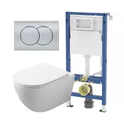 Geberit Latina set hrom mat tipka